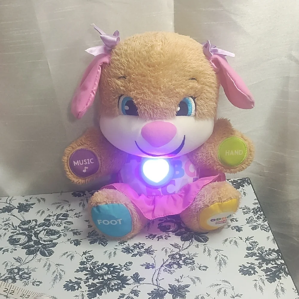 Fisher-Price‎ Learning Plush Puppy Pink and Brown